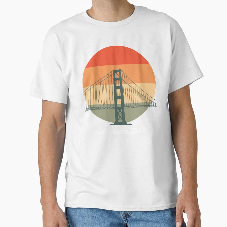 San Francisco Golden Gate Bridge T-Shirt - Graphic Print Men Women - T-Shirt, Sweatshirt, Hoodie