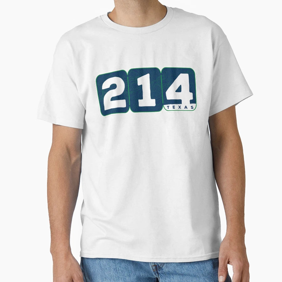 Area Code 214 Pt 3 T-Shirt - Trendy Graphic for Adults - T-Shirt, Sweatshirt, Hoodie