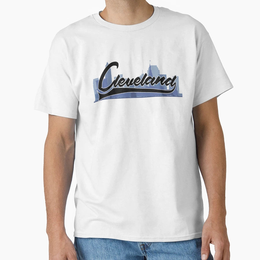 Cleveland Skyline T-Shirt - Graphic Print Unisex - T-Shirt, Sweatshirt, Hoodie
