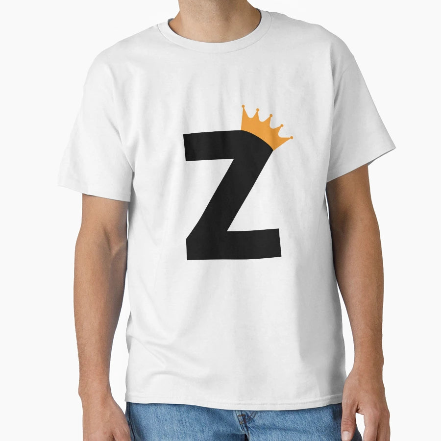 Crowned Monogram Letter Z T-Shirt - Custom Art Print Unisex - T-Shirt, Sweatshirt, Hoodie