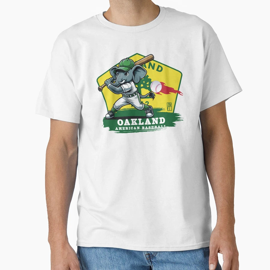 Usa American Baseball Oakland T-Shirt - Streetwear Style for Adults - T-Shirt, Sweatshirt, Hoodie
