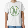 Minnesota Northstars Hockey Team Logo Worn T-Shirt - Unique Graphic Unisex - T-Shirt, Sweatshirt, Hoodie