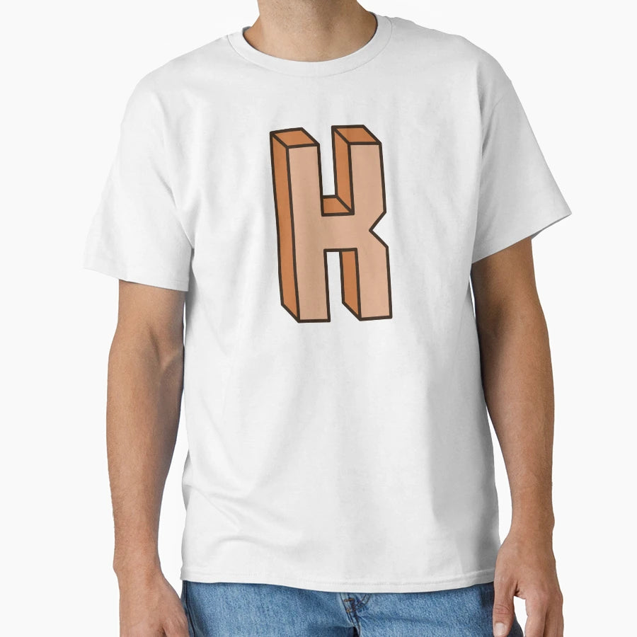 Block Letter K T-Shirt - Graphic Print for Adults - T-Shirt, Sweatshirt, Hoodie
