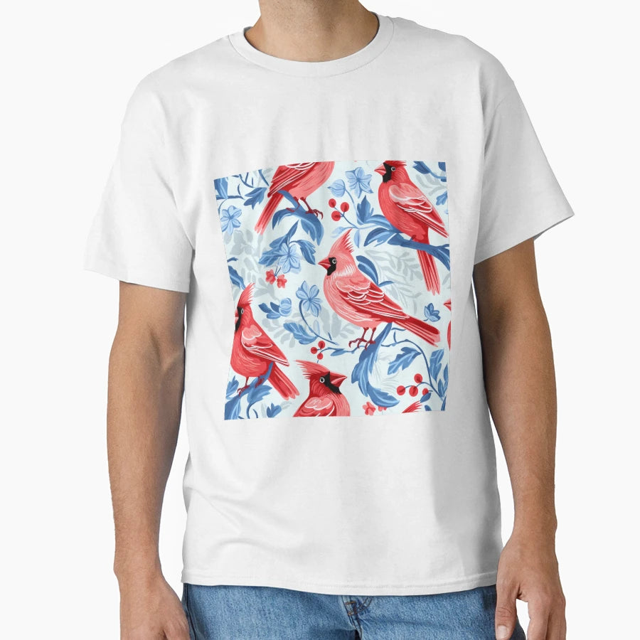 Cardinals Digital Pattern T-Shirt - Novelty Apparel Men Women - T-Shirt, Sweatshirt, Hoodie