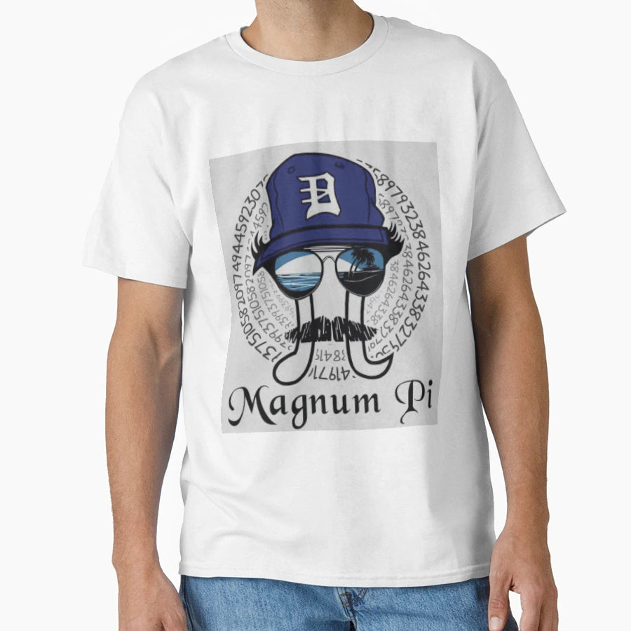 Magnum Pi T-Shirt - Minimalist Print for Adults - T-Shirt, Sweatshirt, Hoodie
