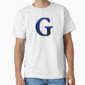 Letter G Blue T-Shirt - Novelty Apparel Men Women - T-Shirt, Sweatshirt, Hoodie