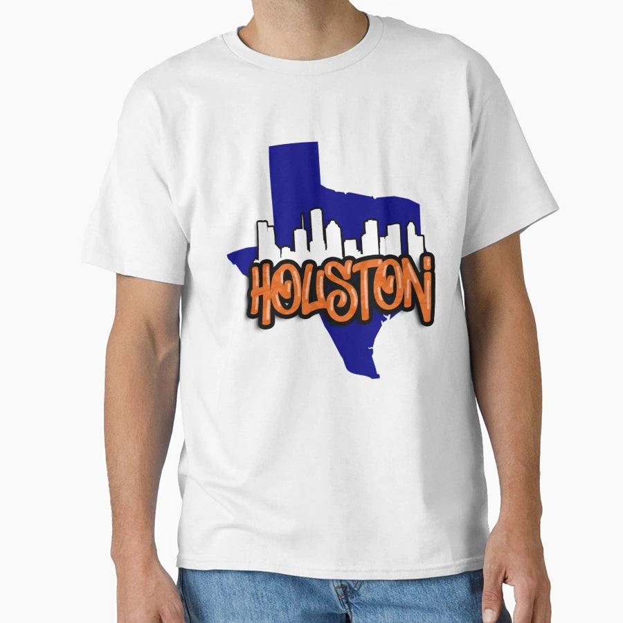 Houston Skyline Graffiti Texas Pride T-Shirt - Trendy Graphic Men Women - T-Shirt, Sweatshirt, Hoodie