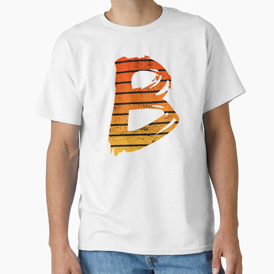 Letter B Initials T-Shirt - Aesthetic Graphic for Adults - T-Shirt, Sweatshirt, Hoodie