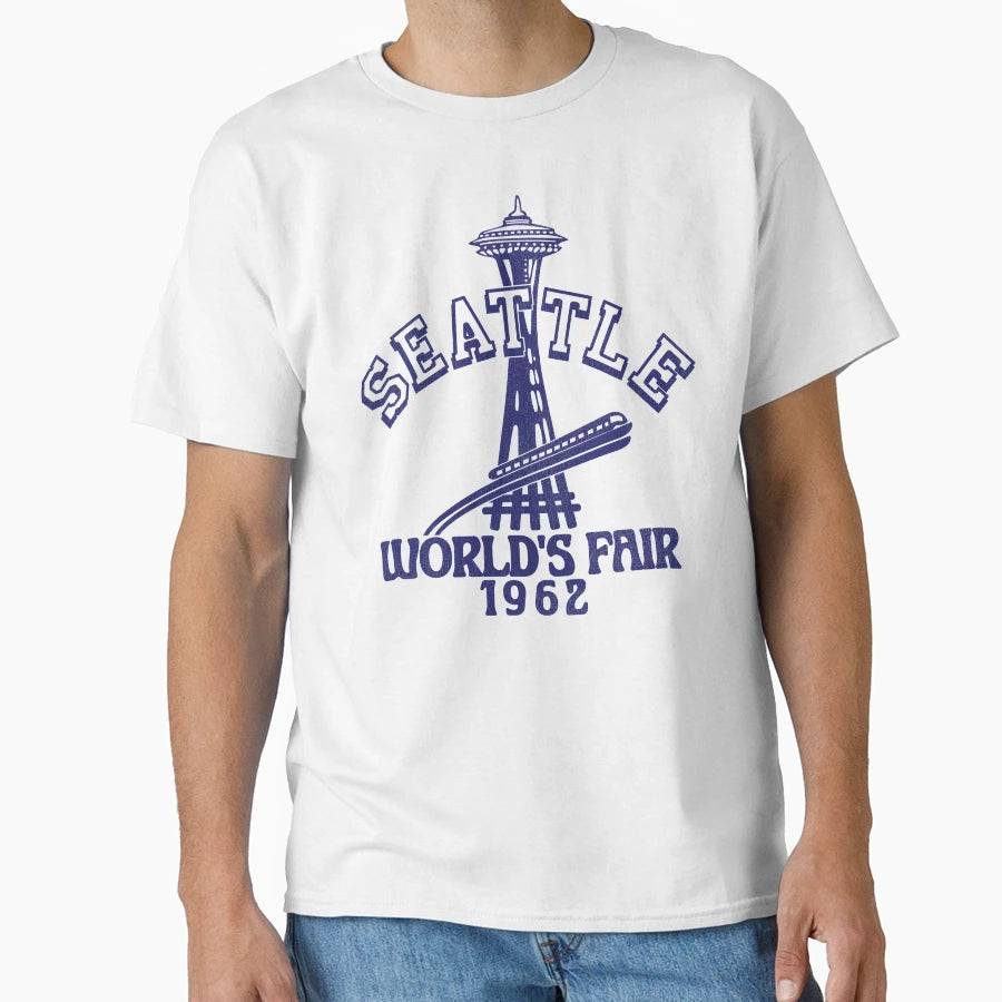 1962 Seattle Worlds Fair T-Shirt - Unique Graphic Unisex - T-Shirt, Sweatshirt, Hoodie