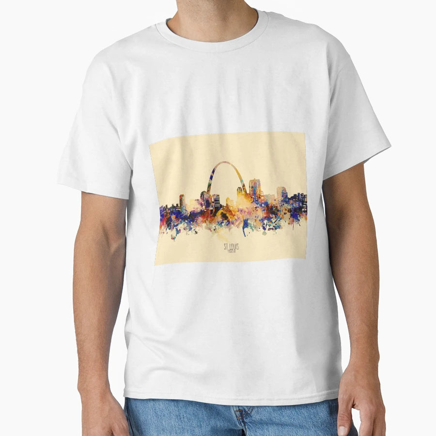 St Louis Skyline T-Shirt - Unique Graphic for Adults - T-Shirt, Sweatshirt, Hoodie