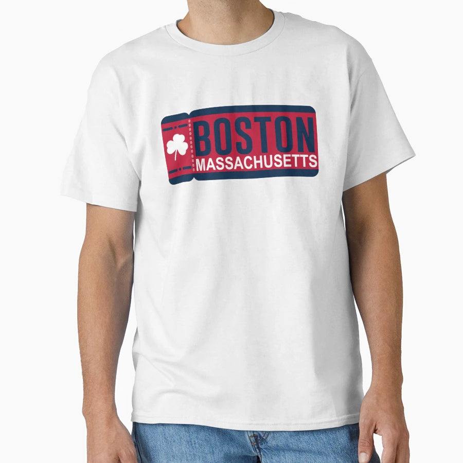 Boston Ticket T-Shirt - Custom Art Print for Adults - T-Shirt, Sweatshirt, Hoodie