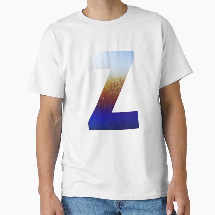 Painted Letter Collection Z Monogram T-Shirt - Streetwear Style Men Women - T-Shirt, Sweatshirt, Hoodie