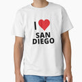 I Love San Diego Light T-Shirt - Trendy Graphic Unisex - T-Shirt, Sweatshirt, Hoodie