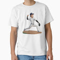 Detroit Baseball Pitcher Cartoon T-Shirt - Custom Art Print Men Women - T-Shirt, Sweatshirt, Hoodie