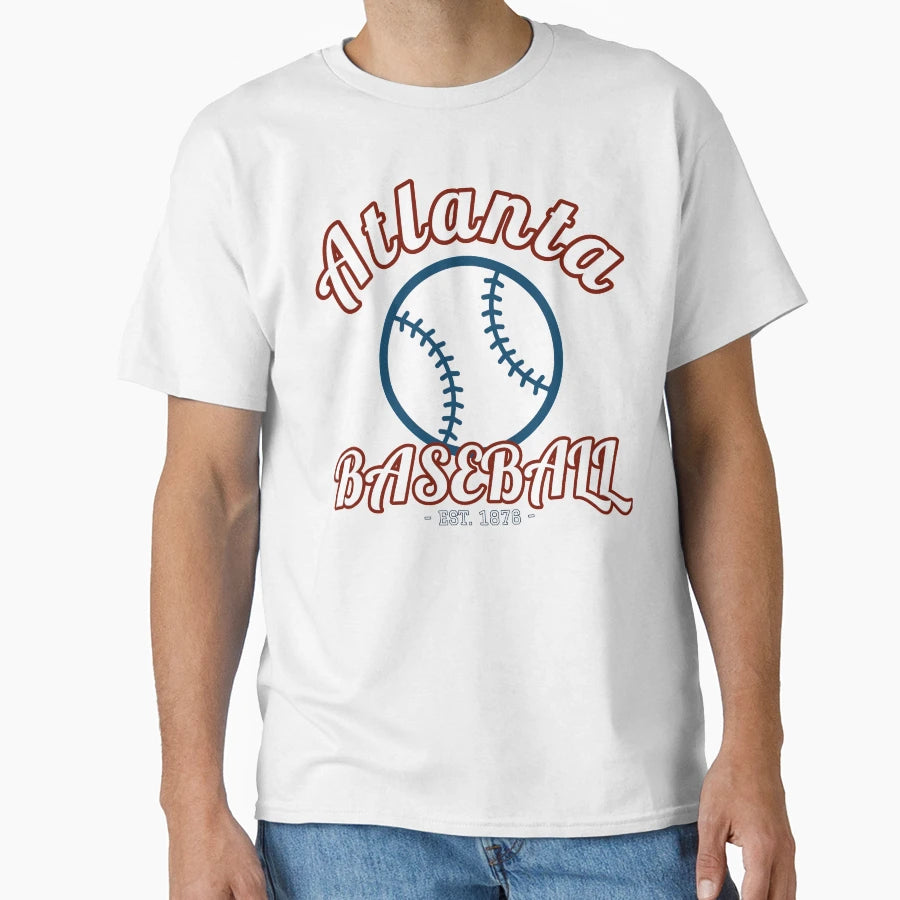 Atlanta Georgia Baseball Home Run T-Shirt - Novelty Apparel Unisex - T-Shirt, Sweatshirt, Hoodie