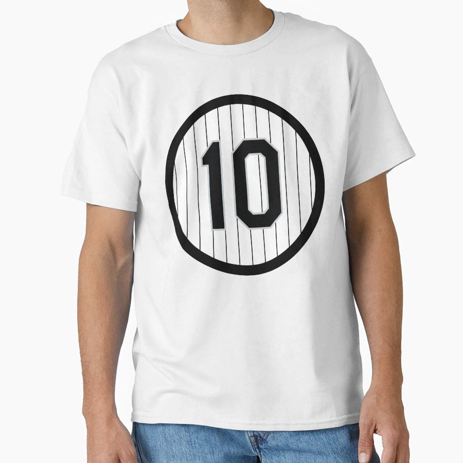 Yoan Moncada 10 Jersey Number T-Shirt - Novelty Apparel for Adults - T-Shirt, Sweatshirt, Hoodie