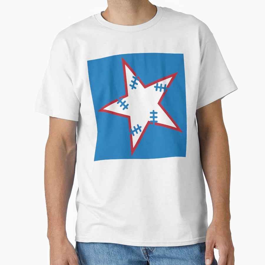 Broken Stars Red White Blue T-Shirt - Aesthetic Graphic for Adults - T-Shirt, Sweatshirt, Hoodie