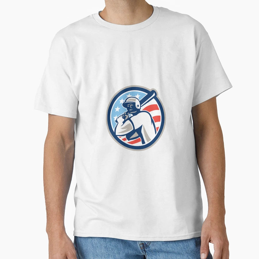American Baseball Batter Hitter Circle T-Shirt - Fun Novelty Design Unisex - T-Shirt, Sweatshirt, Hoodie