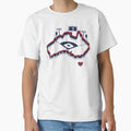 Australian Outline Baseball Stadium T-Shirt - Unique Graphic Men Women - T-Shirt, Sweatshirt, Hoodie