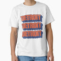 Old School Detroit 70S T-Shirt - Casual Everyday Wear for Adults - T-Shirt, Sweatshirt, Hoodie