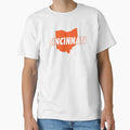 Cincinnati Ohio Orange T-Shirt - Novelty Apparel Men Women - T-Shirt, Sweatshirt, Hoodie