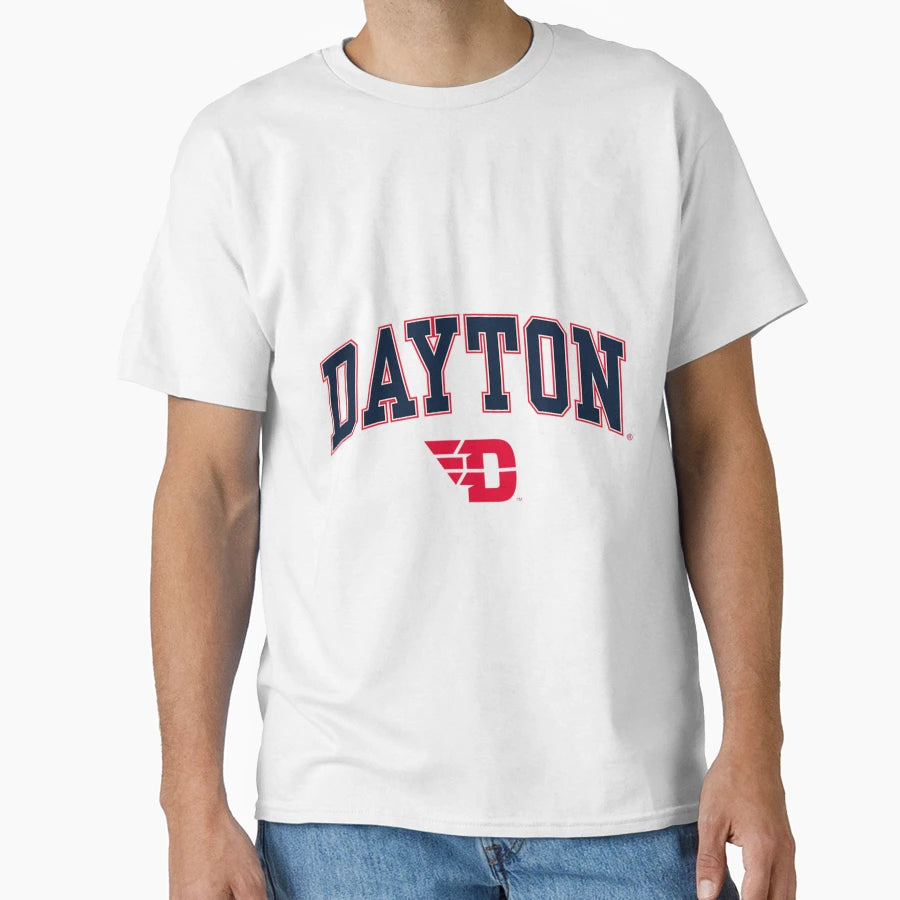 Dayton Flyers Arch Over Logo T-Shirt - Novelty Apparel Men Women - T-Shirt, Sweatshirt, Hoodie