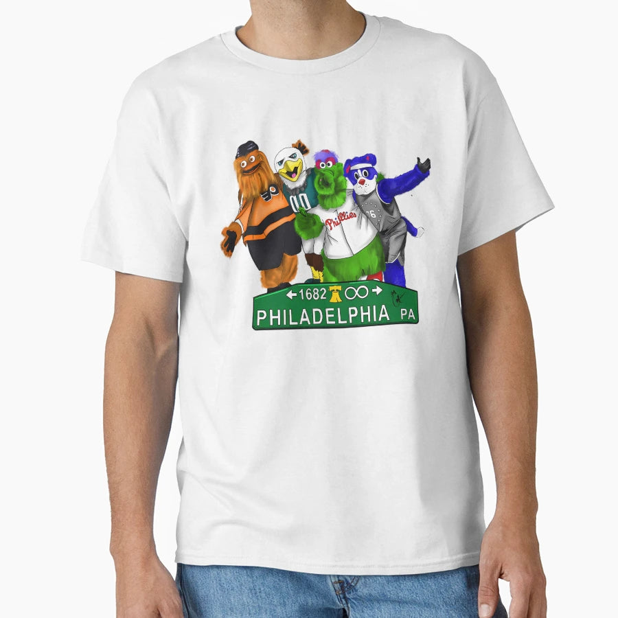 Philly Mascots Philadelphia T-Shirt - Novelty Apparel Men Women - T-Shirt, Sweatshirt, Hoodie