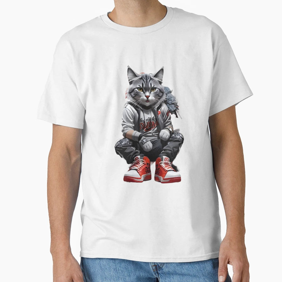 Cat T-Shirt - Custom Art Print for Adults - T-Shirt, Sweatshirt, Hoodie