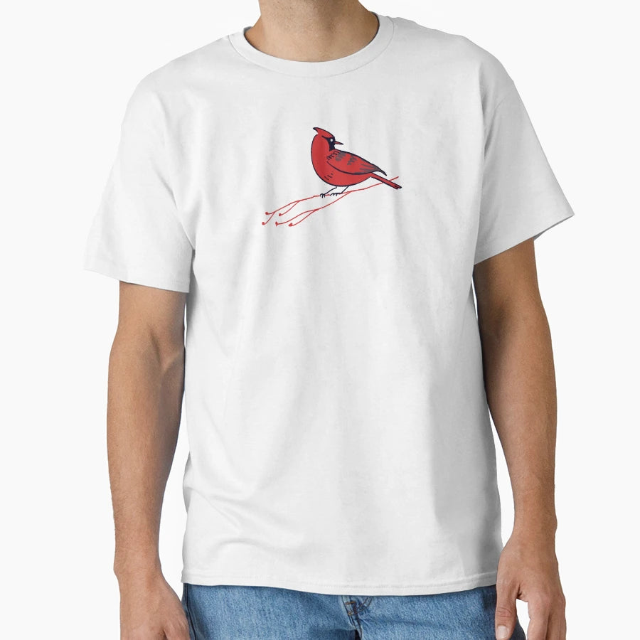 Male Northern Cardinal T-Shirt - Fun Novelty Design for Adults - T-Shirt, Sweatshirt, Hoodie