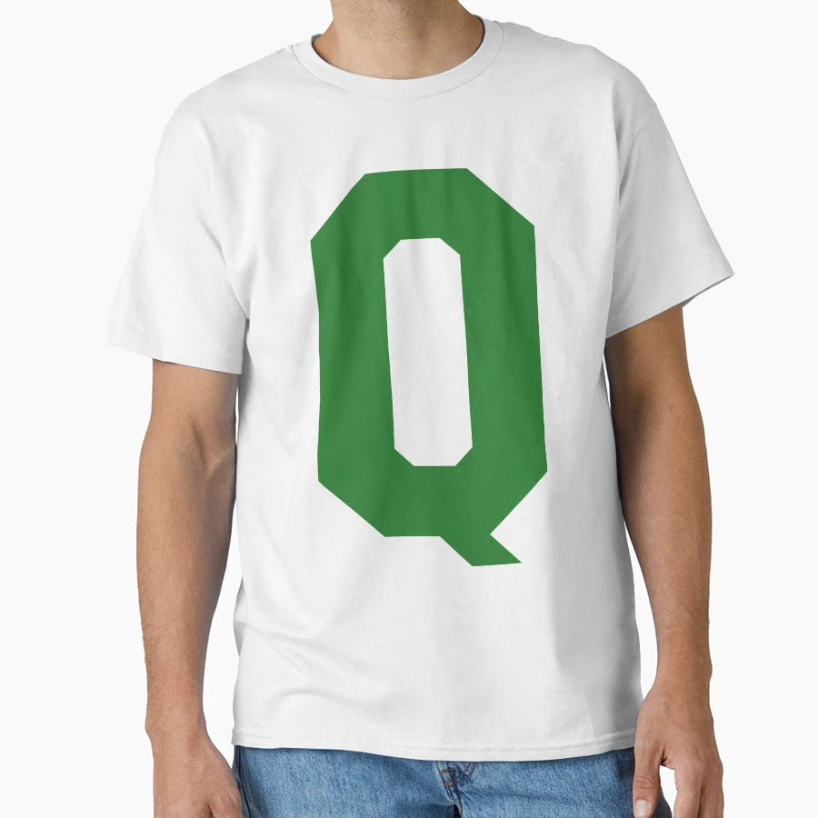 Alphabet Green Q Sports Letter Q T-Shirt - Novelty Apparel for Adults - T-Shirt, Sweatshirt, Hoodie
