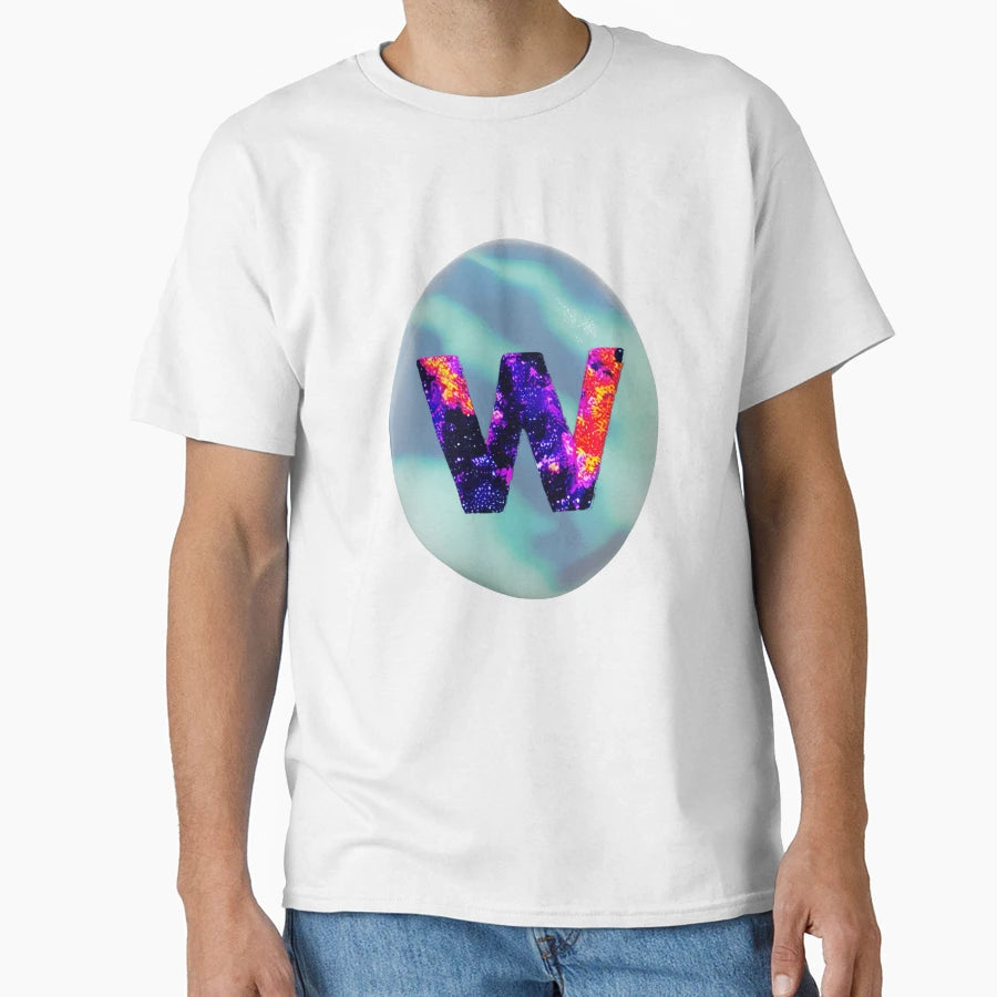 Letter W Monogram 2 Typography Collage T-Shirt - Trendy Graphic for Adults - T-Shirt, Sweatshirt, Hoodie
