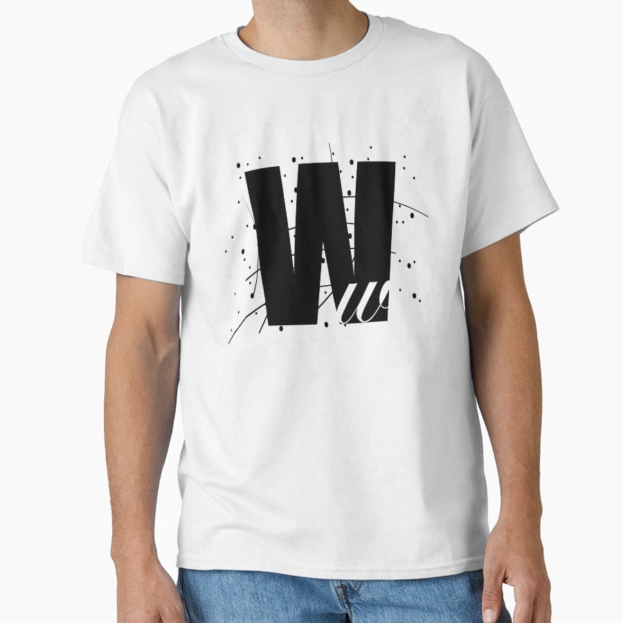 Letter W T-Shirt - Streetwear Style Men Women - T-Shirt, Sweatshirt, Hoodie