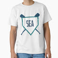 Seattle Abbreviation Baseball Home T-Shirt - Trendy Graphic for Adults - T-Shirt, Sweatshirt, Hoodie