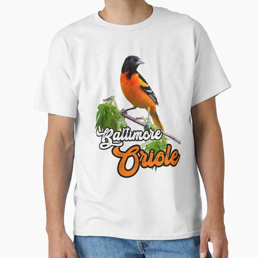 Baltimore Oriole Bird T-Shirt - Trendy Graphic Men Women - T-Shirt, Sweatshirt, Hoodie