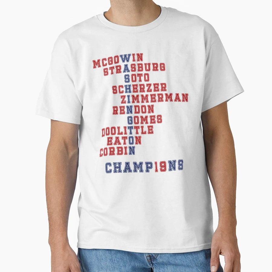 Washington Baseball 2019 T-Shirt - Aesthetic Graphic for Adults - T-Shirt, Sweatshirt, Hoodie