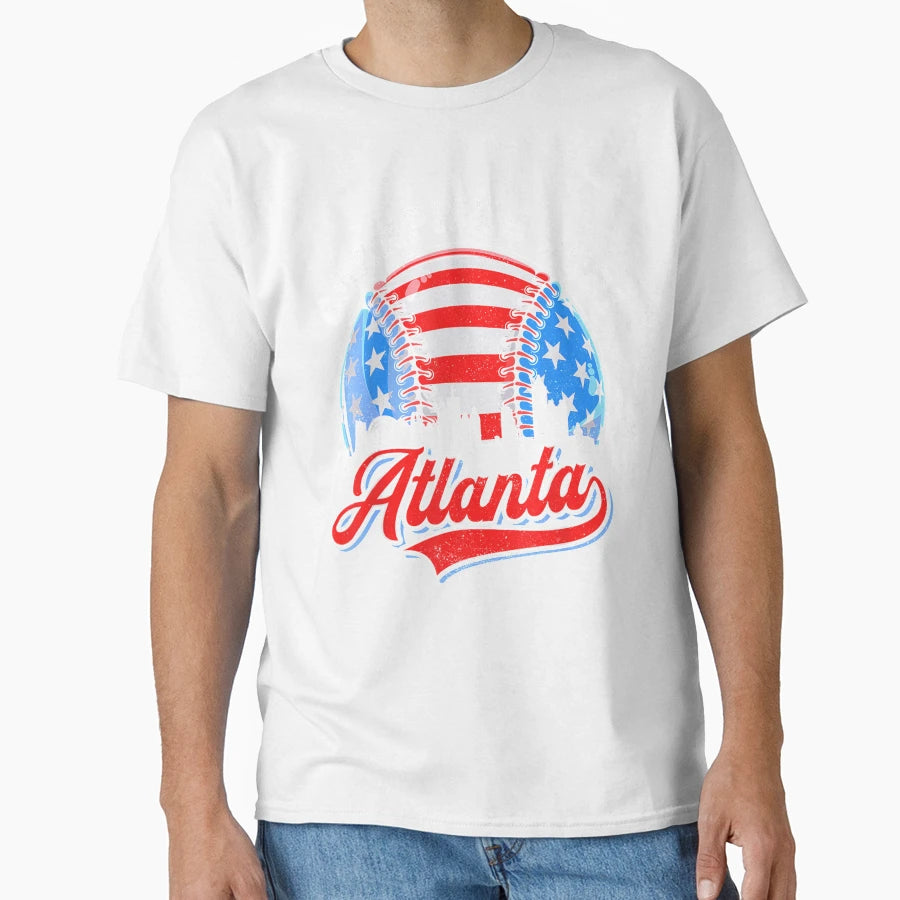 Distressed Atlanta Georgia Skyline T-Shirt - Novelty Apparel Men Women - T-Shirt, Sweatshirt, Hoodie