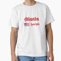 Atlanta Georgia Stylish Prints T-Shirt - Minimalist Print for Adults - T-Shirt, Sweatshirt, Hoodie