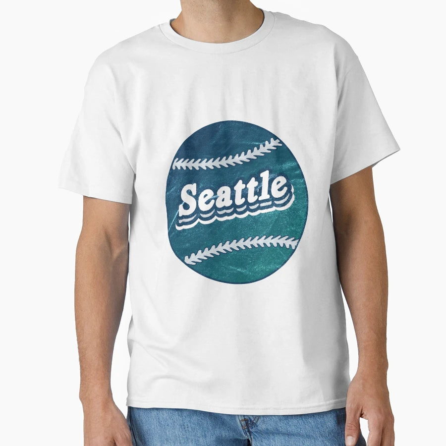 Seattle Baseball T-Shirt - Graphic Print Unisex - T-Shirt, Sweatshirt, Hoodie
