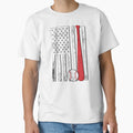 American Baseball Flag T-Shirt - Novelty Apparel Men Women - T-Shirt, Sweatshirt, Hoodie