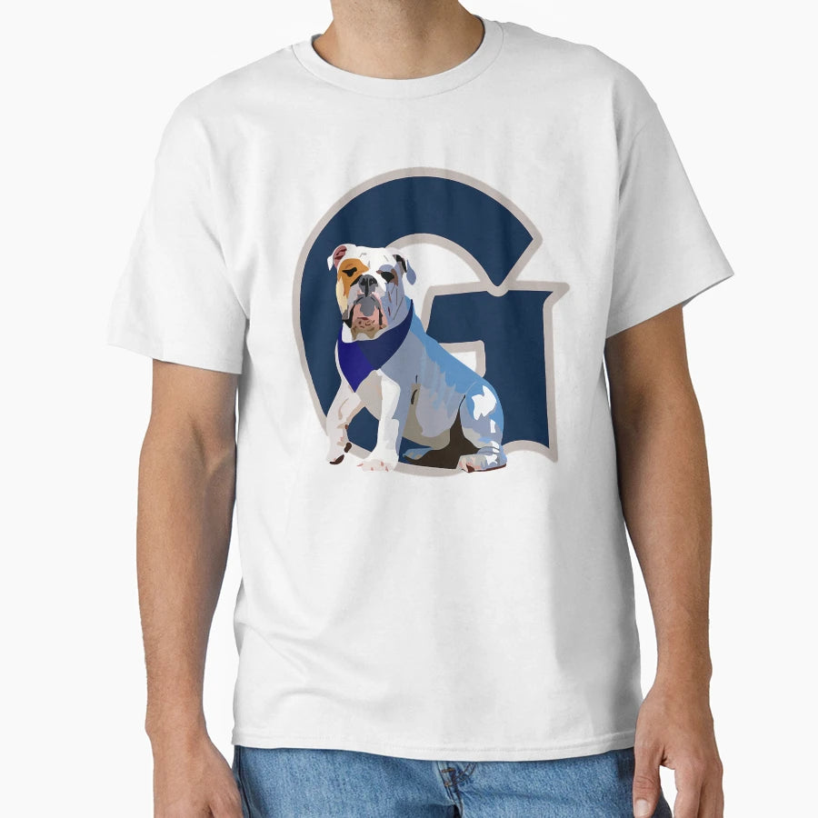 Georgetown Bulldog T-Shirt - Aesthetic Graphic Unisex - T-Shirt, Sweatshirt, Hoodie