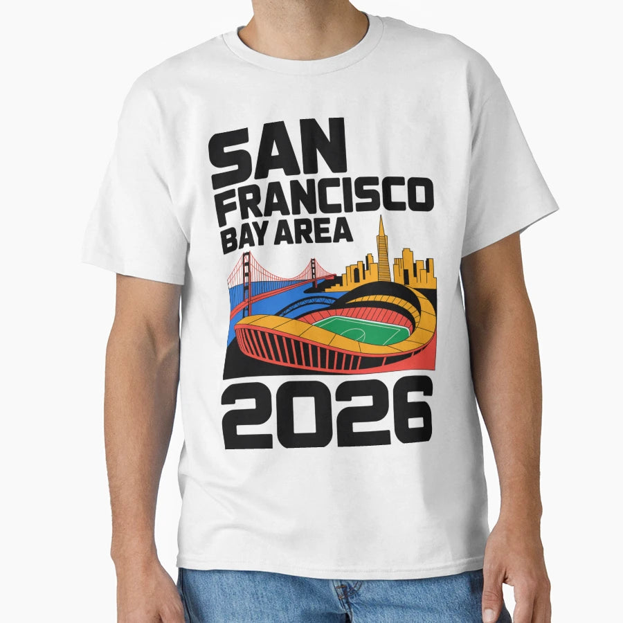 San Francisco Bay Area Golden Gate T-Shirt - Custom Art Print Unisex - T-Shirt, Sweatshirt, Hoodie