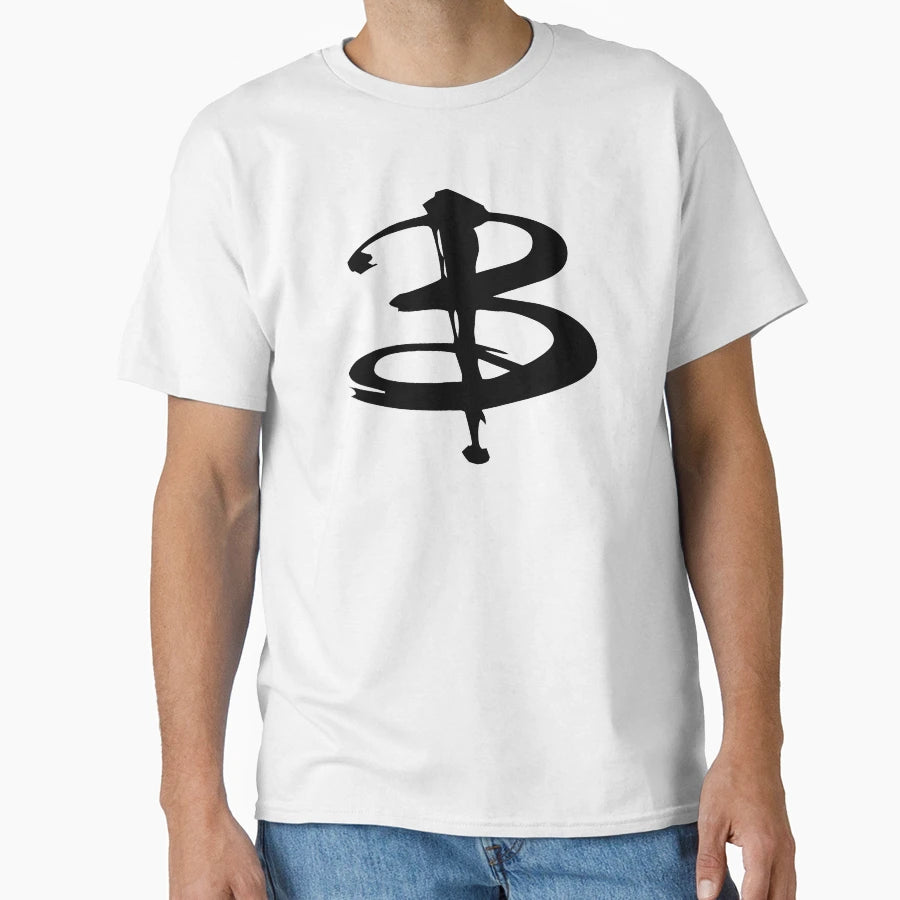 Black B Logo Buffy T-Shirt - Minimalist Print Unisex - T-Shirt, Sweatshirt, Hoodie