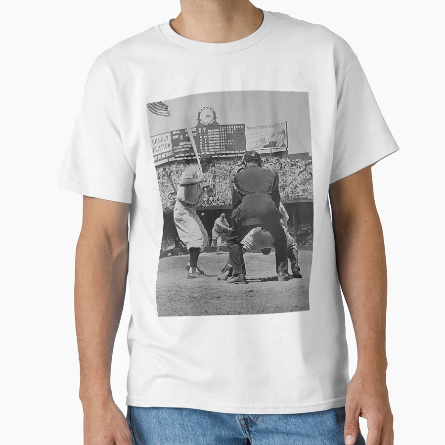 Greenberg Bat Tiger Stadium 1945 Home T-Shirt - Novelty Apparel for Adults - T-Shirt, Sweatshirt, Hoodie