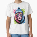 Detroit Lion Urban Neon T-Shirt - Casual Everyday Wear for Adults - T-Shirt, Sweatshirt, Hoodie