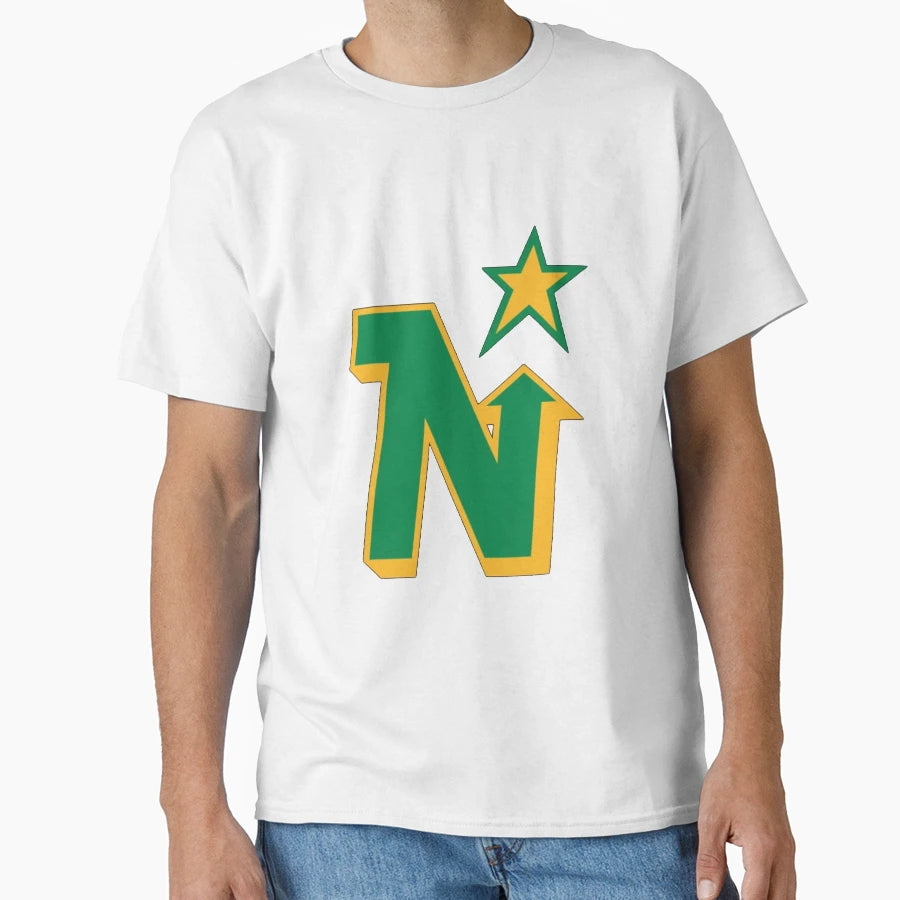 Minnesota North Stars Hockey Logo T-Shirt - Trendy Graphic for Adults - T-Shirt, Sweatshirt, Hoodie