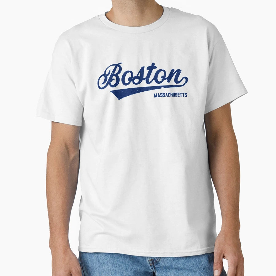 Souvenir Gift From Boston T-Shirt - Minimalist Print Men Women - T-Shirt, Sweatshirt, Hoodie