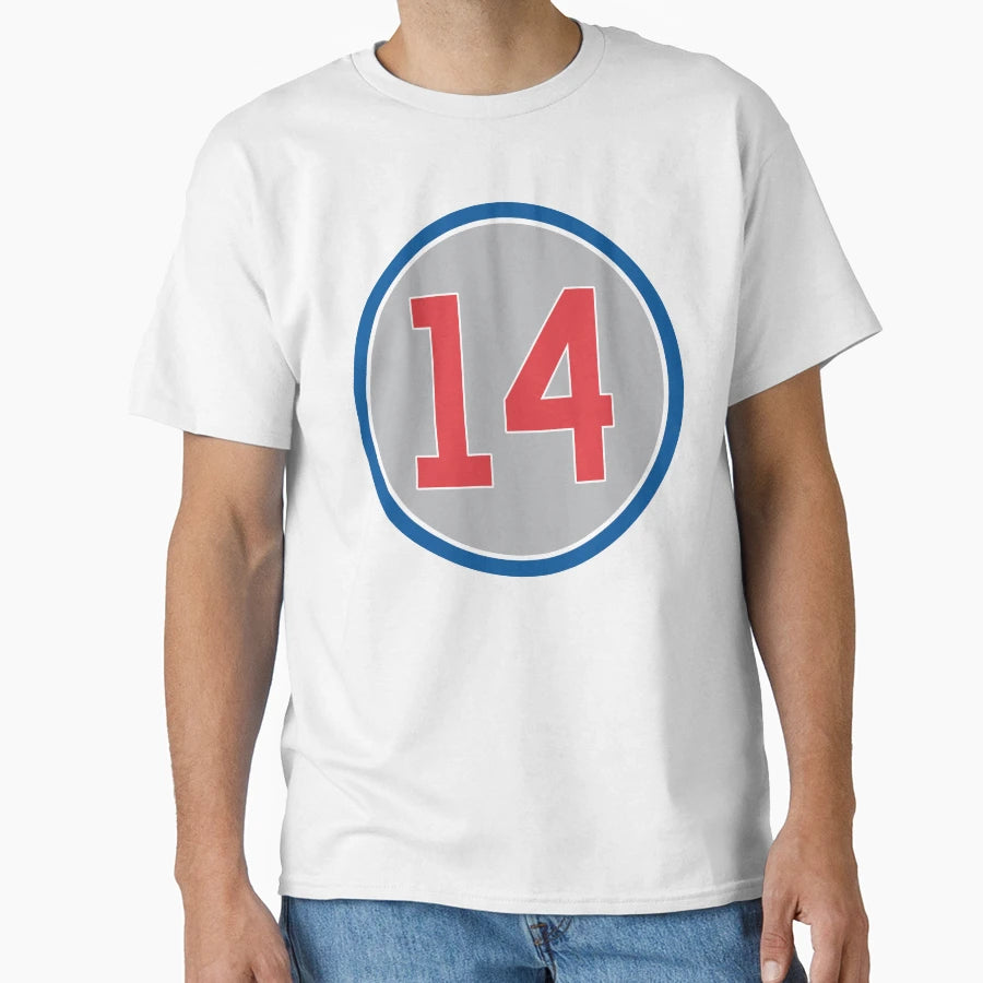 Ernie Banks 14 Jersey Number T-Shirt - Graphic Print Men Women - T-Shirt, Sweatshirt, Hoodie