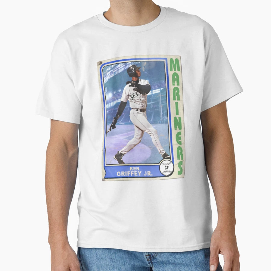 Ken Griffey Jr Baseball Card T-Shirt - Unique Graphic for Adults - T-Shirt, Sweatshirt, Hoodie