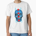 Chicago Skull And Flag T-Shirt - Novelty Apparel Unisex - T-Shirt, Sweatshirt, Hoodie
