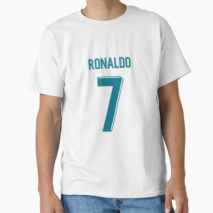 Christiano Ronaldo Madrid Home T-Shirt - Custom Art Print for Adults - T-Shirt, Sweatshirt, Hoodie
